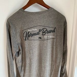 Normal Brand, Gray, XL Long Sleeve T-Shirt